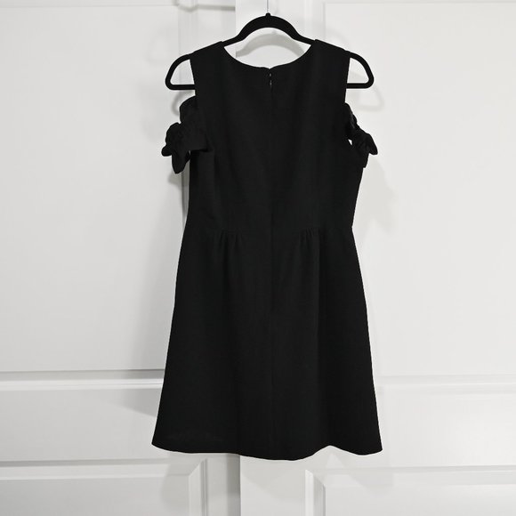 Club Monaco NWT Club Monaco Shaynnah Cold Shoulder Dress in Black | Size 8, 10 - Picture 11 of 15